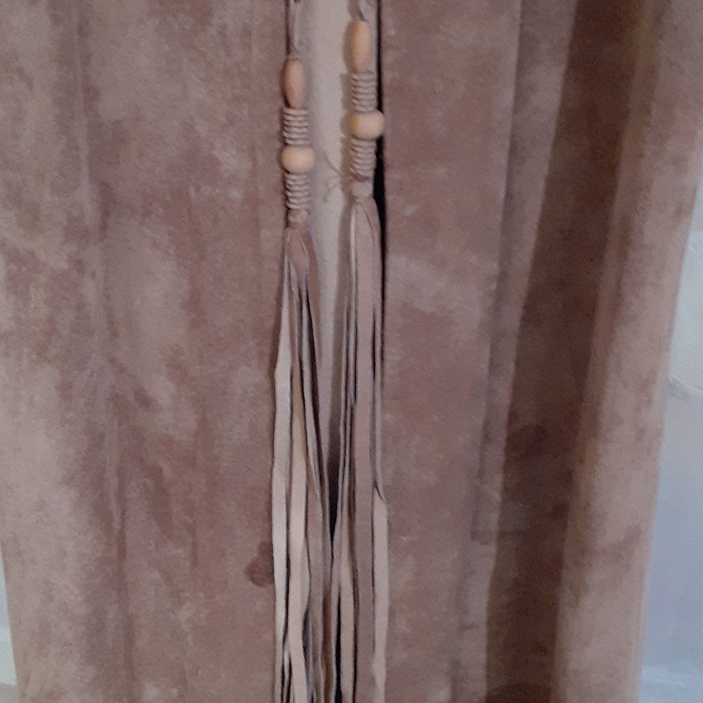 Vintage leather full length vest - Picture 3 of 4